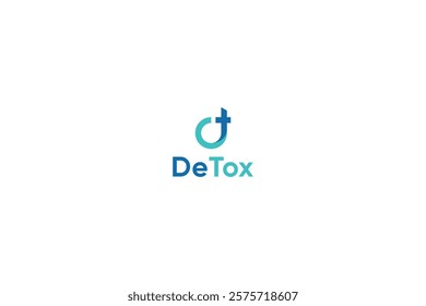 Letter dt creative detoxify minimal logo