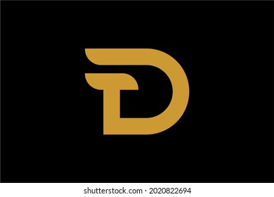 Letter Dt Cross Logo Design Vector Stock Vector (Royalty Free ...