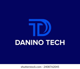 Letter DT TD Simple Monogram Logo