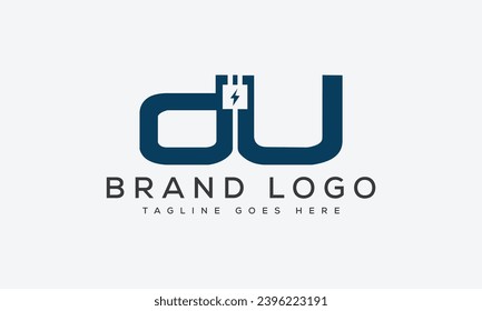 letter DU logo design vector template design for brand.