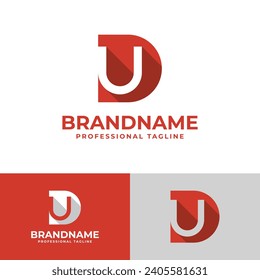 Letter DU Letter Logo, suitable for business DU and UD intials