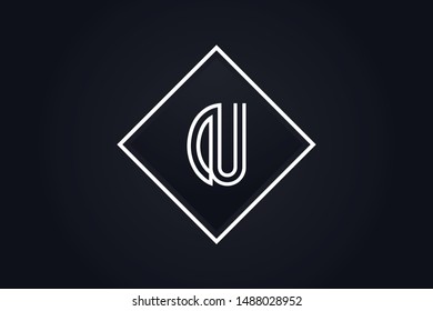 Letter DU UD D U initial logo design. Creative Minimal luxury emblem design. Universal elegant icon. Premium business finance logotype.