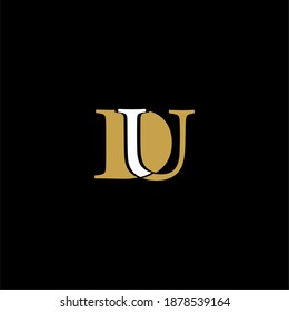 Letter DU UD D U logo icon vector template for your business. Initial logo design, geometric logo. Creative Modern Monogram alphabet. Company Logo Idea with tagline space.