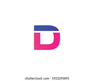letter du and ud logo design vector template