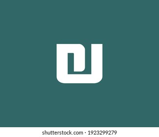 letter du and ud logo design vector template