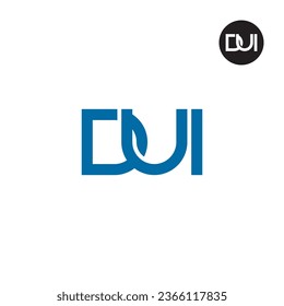 Letter DUI Monogram Logo Design