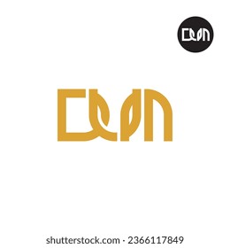 Diseño de logotipo de monograma DUM para carta