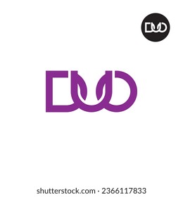 Letter DUO Monogram Logo Design