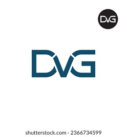Diseño de logotipo de monograma DVG de letras