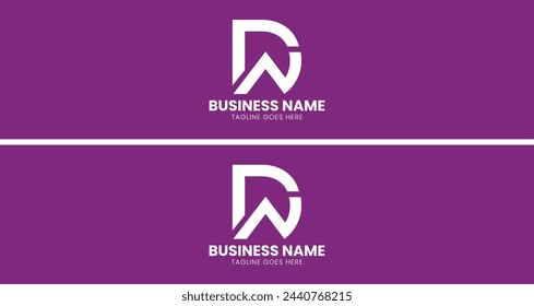 Letter DW Logo, DA Logo or D real estate logo design