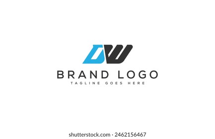 letter DW logo design vector template design for brand