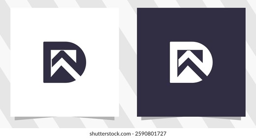 letter dw wd logo design