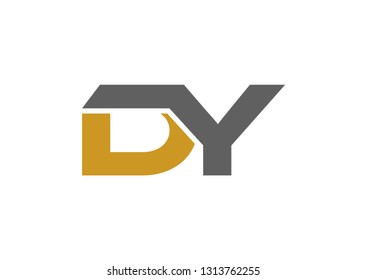 Letter DY logo design vector