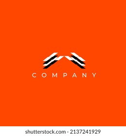 letter a dynamic modern abstract tech logo design