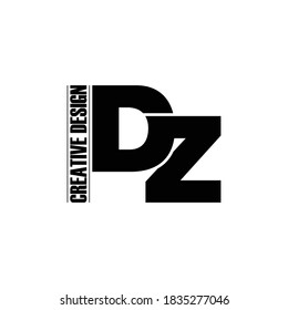 Einfacher Logo-Design von Letter DZ