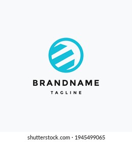 letter e abstract logo design vector template