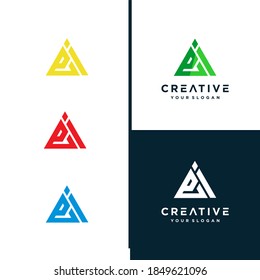Icono del logotipo de resumen de la letra E. Emblema Monograma monocromo de la línea premium Alphabet. Diseño gráfico vectorial color azul, verde, rojo, negro elemento de plantilla. Símbolo gráfico para la identidad empresarial.