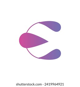 letter E Abstract logo vector