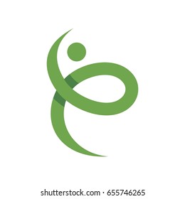 letter e active people healthcare logo