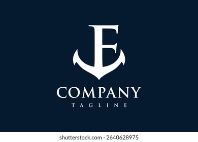 the letter E anchor logo