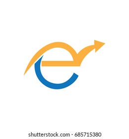 letter E arrow logo