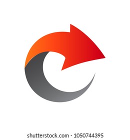 Letter E Arrow Logo Template