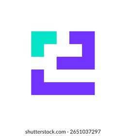 Letra E flecha diseño de logotipo moderno simple
