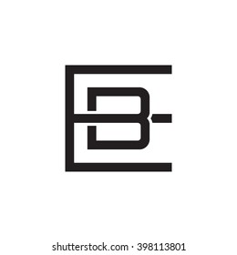 Letter B B Monogram Square Shape Stock Vector (Royalty Free) 397527061