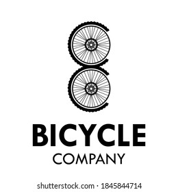Letter e with bicycle wheel logo template illustration. suiatble for bicycle business
