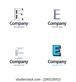 Letter E Big Logo Pack Design Creative Modern logos design for your business