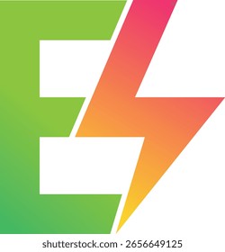 Buchstabe E mit Bolzen-Logo