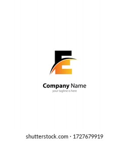 letter e business logo concept 