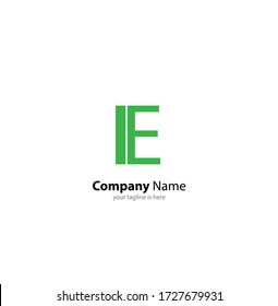 concepto de logotipo de negocio de letra e 