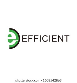 the letter E business and web logo