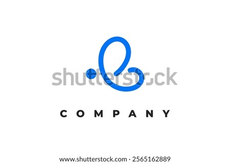 letter e and butterfly minimal logo
