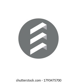 Letter E capital logo design. Letter E simple logo design with flat style minimalist good for your business