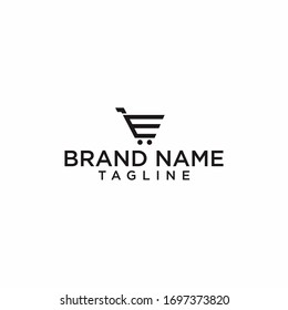 letter E cart logo design