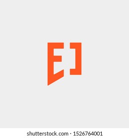 Letter E Chat Logo Template Vector Design