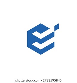 Letter E Check Logo Design 