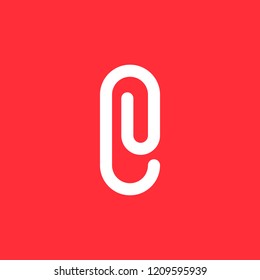 Letter E clip logo icon design template elements