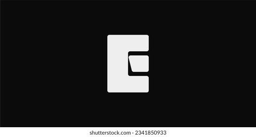 Letter E concept, typography logo concept, monogram logo and initials letter logo, modern and simple
