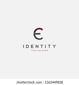 Letter E Creative Abstract Media Business Logo