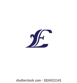 Letter e creative logo, initials illustration, vector design template