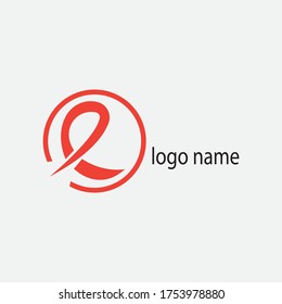 letter e creative red logo illustration. vector design