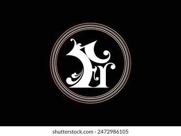 letter E custom logo design