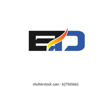 Letter E and D logo
