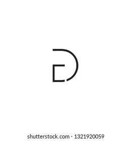 Letter E and D Logo Design