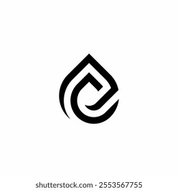 Letter e drops water waterdrop nature luxury modern elegant logos