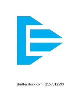 Logo-Konzept des Briefes E-Ost