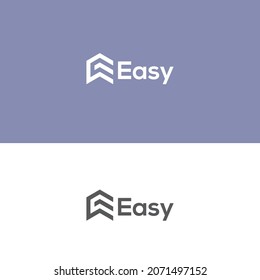 letter e or Easy company logo vector file